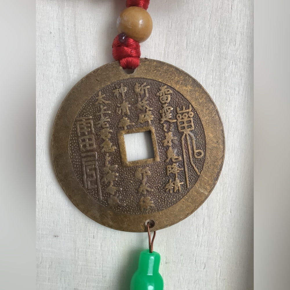 New Vintage FENG SHUI hanging giant coin